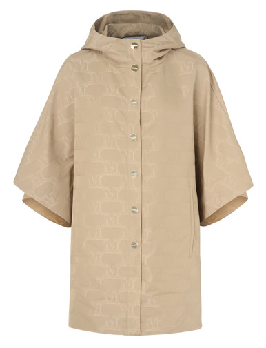 MAX MARA｜JACKETS (AEROSO (24736111 007 / 24736111600 00 Hood Max Mara Aeroso in honey-colored anti-drip jacquard
