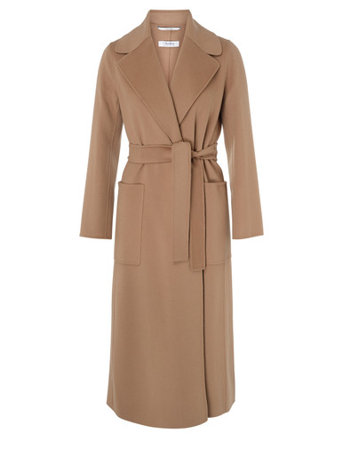 S Max Mara Paolore pattern coat in camel wool