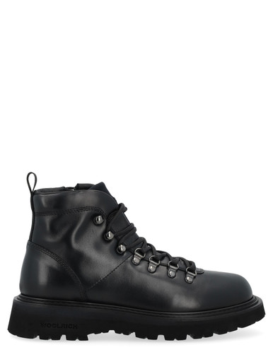 Woolrich boot in black leather display picture 2