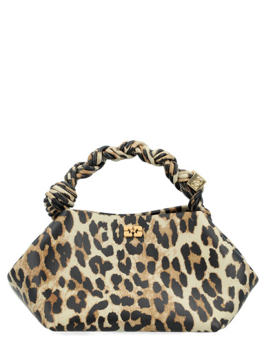 【関税&送料込】Ganni Portacarte Con Motivo Animalier Ganni Bou Bag Small in Animal Leather | H-Brands