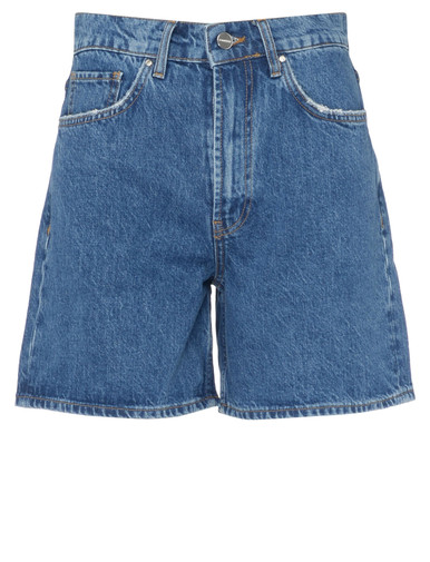 ショートパンツ ANINE BING Woman Short Blue A0510677 WHD6 Shorts Anine Bing Kat in blue denim | H-Brands
