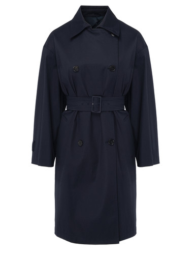 コート MAX MARA STUDIO 'Ebrien' trench coat Blue Max Mara Studio Ebrien blue cotton trench coat | H-Brands