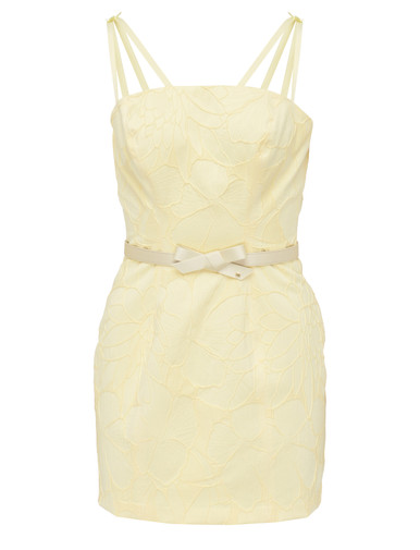 ワンピース ELISABETTA FRANCHI Woman Dress Yellow AB772 DC7 Elisabetta Franchi dress in yellow floral jacquard | H-Brands