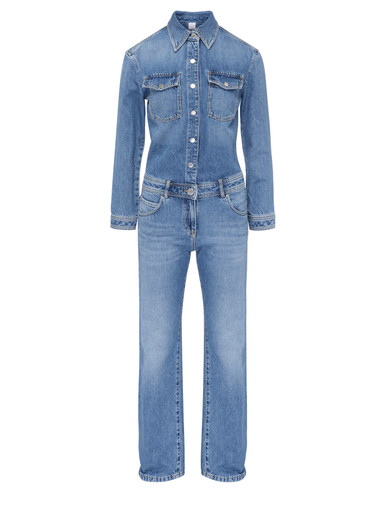 オールインワン・サロペット PINKO Woman Jumpsuits Denim 104824A2GQ PJD Pinko Woman Sleeveless Jeans Jumpsuit 104824 A2GQ PJD