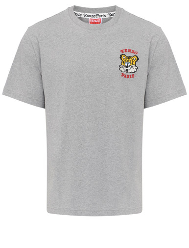 トップス KENZO VERDY MARKET Embroidery T-Shirt Kenzo Market T-Shirt in gray cotton | H-Brands