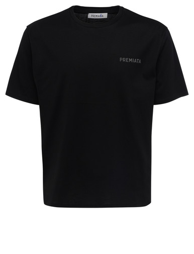 Tシャツ・カットソー PREMIATA SS25 Cotton jersey T-shirt (PA1019 BLACK) PA1019-BLACK_1__30528.