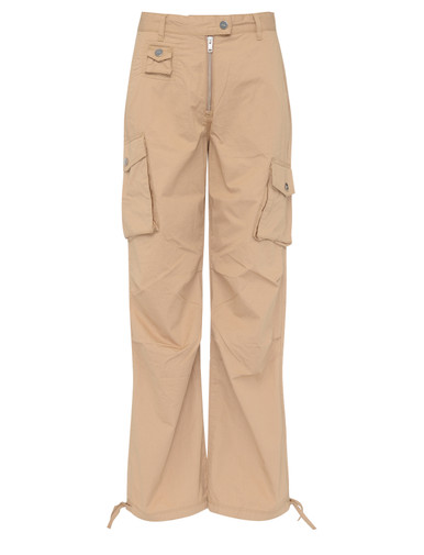 Ganni pants in camel cotton twill | H-Brands