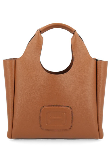 Hogan H-Bag brown grained leather bag | H-Brands
