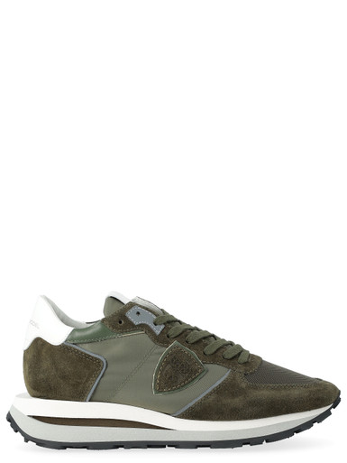 Philippe Model Tropez Haute sneaker in military green leather | H