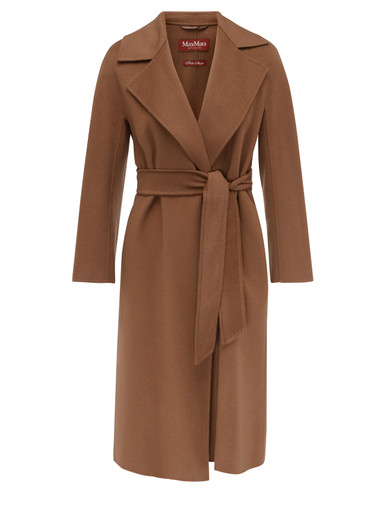 Max Mara Studio coat in hazelnut-colored cashmere blend | H-Brands