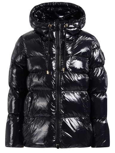 Pinko Down jacket in Black Crystal Nylon | H-Brands