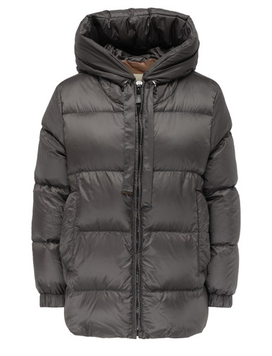 アマカノ3 Down jacket Max Mara The Cube Seia in gray technical fabric