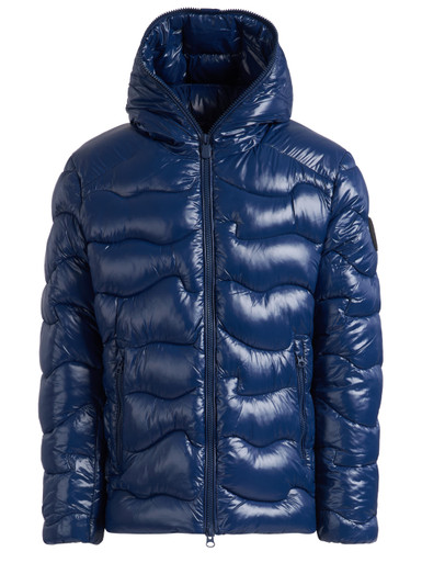 Save The Duck Down jacket in Blue Recycled Nylon | H-Brands