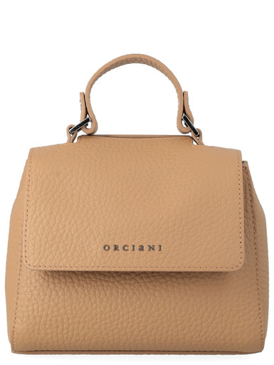 Orciani Soft Mini Bag in biscuit-colored leather | H-Brands
