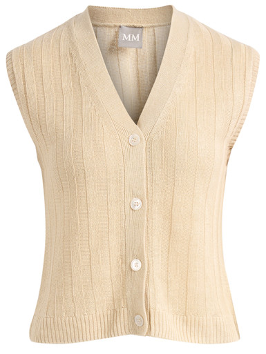 Max Mara MM ivory-colored linen vest | H-Brands