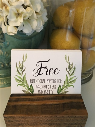 Personal Prayer - Praying Scripture - Intentional Prayer Cards