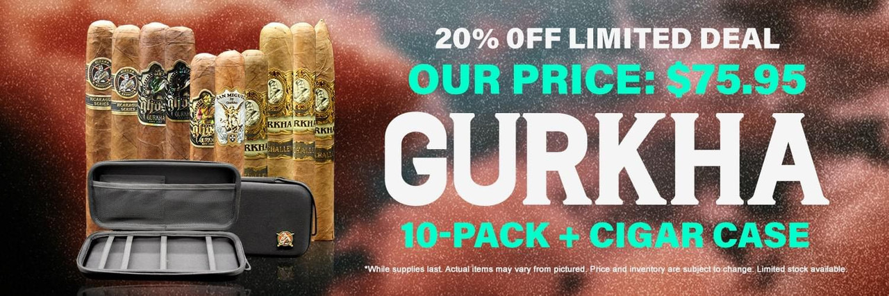 Gurkha 10-Pack Sampler with Cigar Case