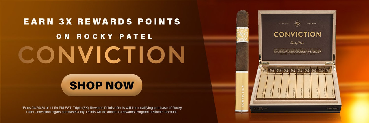 3x Rewards Points on Rocky Patel Conviction