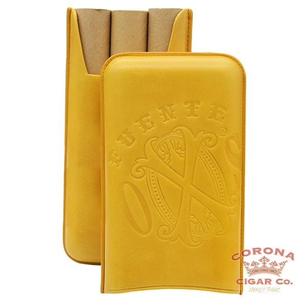 Arturo Fuente OpusX Society Spanish Nobuk Leather 3 Cigar Case