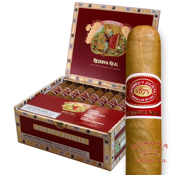 Reserva Real Toro Romeo Y Julieta Reserva Real Corona Wood Cigar Box ...
