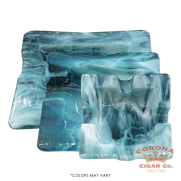 Aaron Thomas Collection Aqua Ashtrays