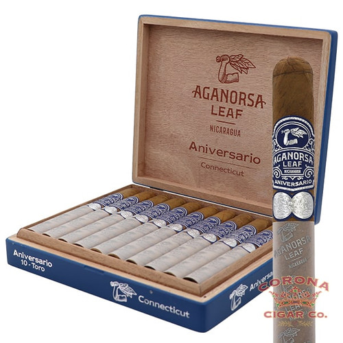Aganorsa Leaf Aniversario Connecticut Box-Pressed Toro (6 1/4 x 52)