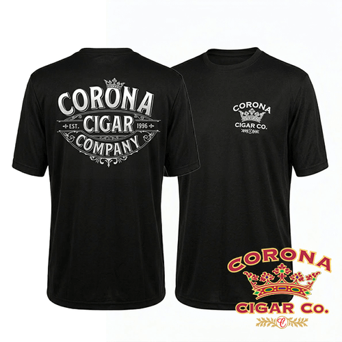 Corona Cigar Co. Black T-Shirts