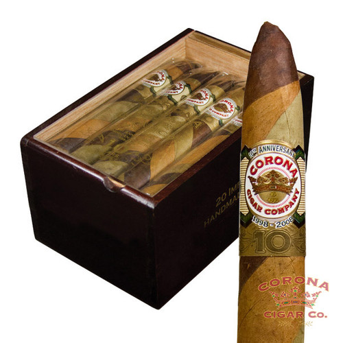 Corona Dominican 10th Anniversary Tres Capas Phatt Belly (6 1/2 x 52)