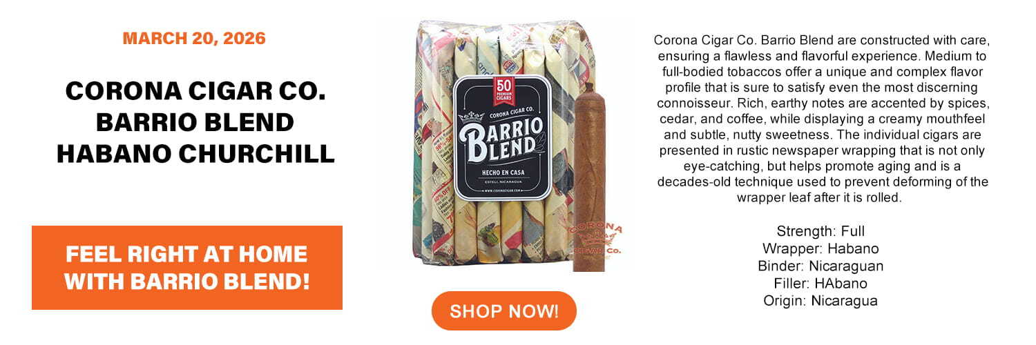 Corona Cigar Barrio Blend Habano Churchill