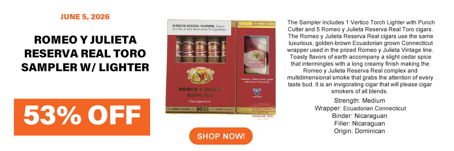 Romeo y Julieta Reserva Real Toro Sampler w/ Lighter