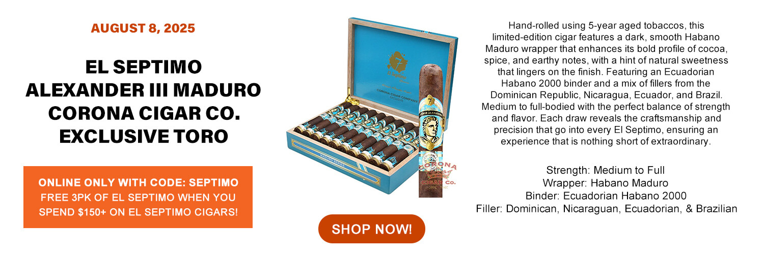 El Septimo Alexander III Maduro Corona Exclusive Toro