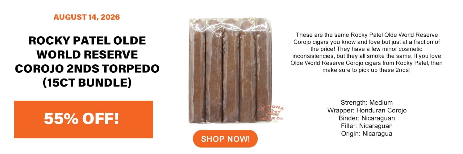 Rocky Patel Olde World Reserve Corojo 2nds Torpedo (15ct Bundle)