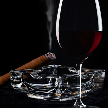 Cigar and wine pairing