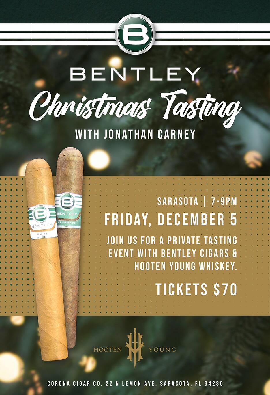 Bentley Cigars Christmas Tasting - Sarasota