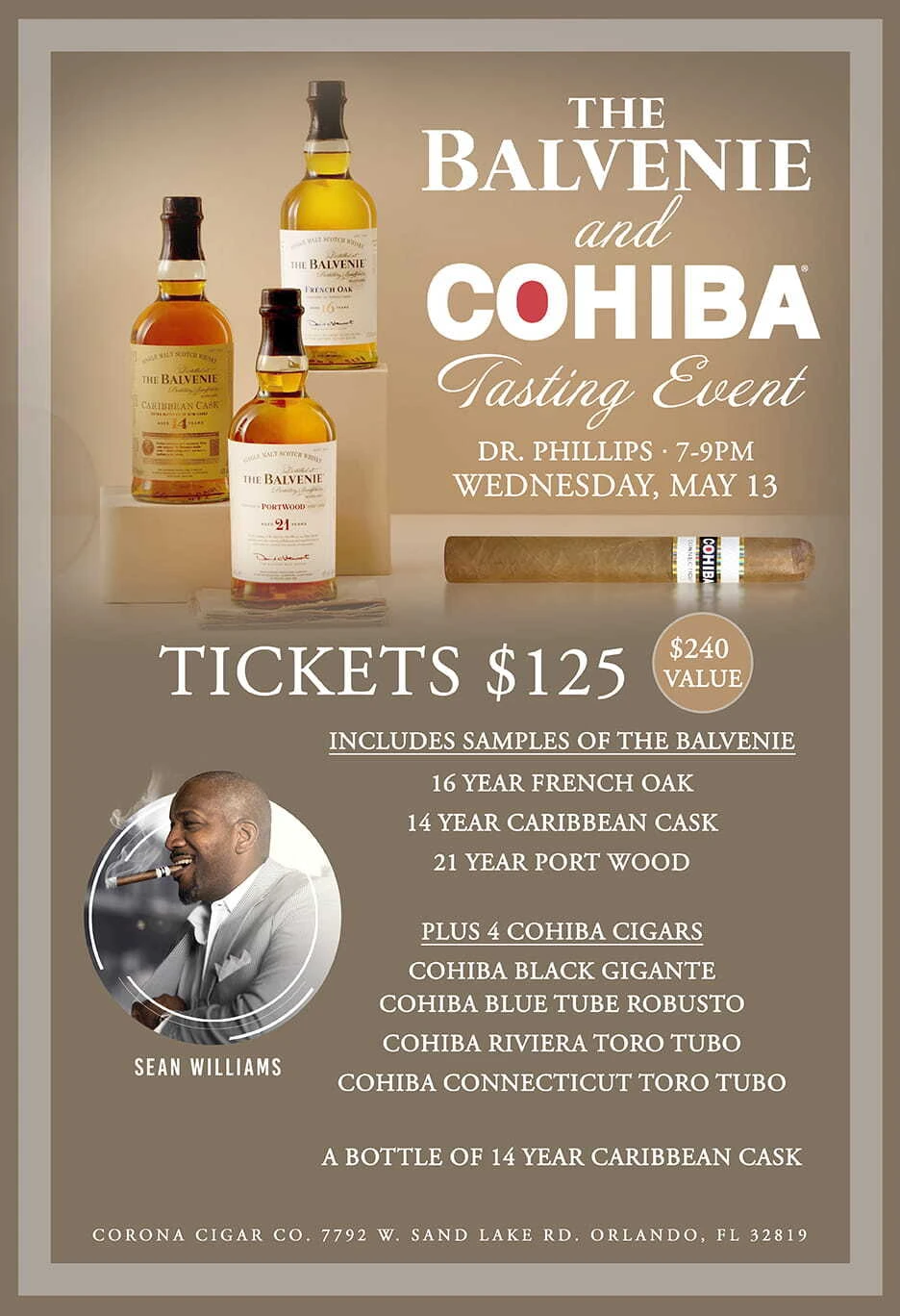 Cohiba & The Balvenie Pairing Event - Dr. Phillips