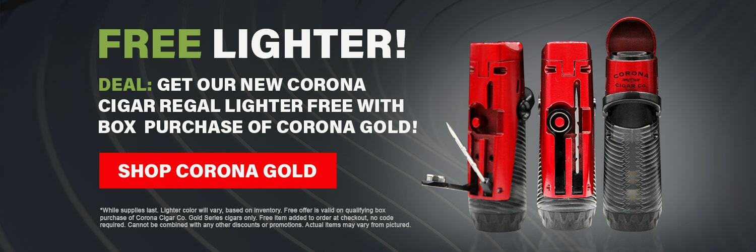 Free Lighter w/ Corona Gold Series Boxes