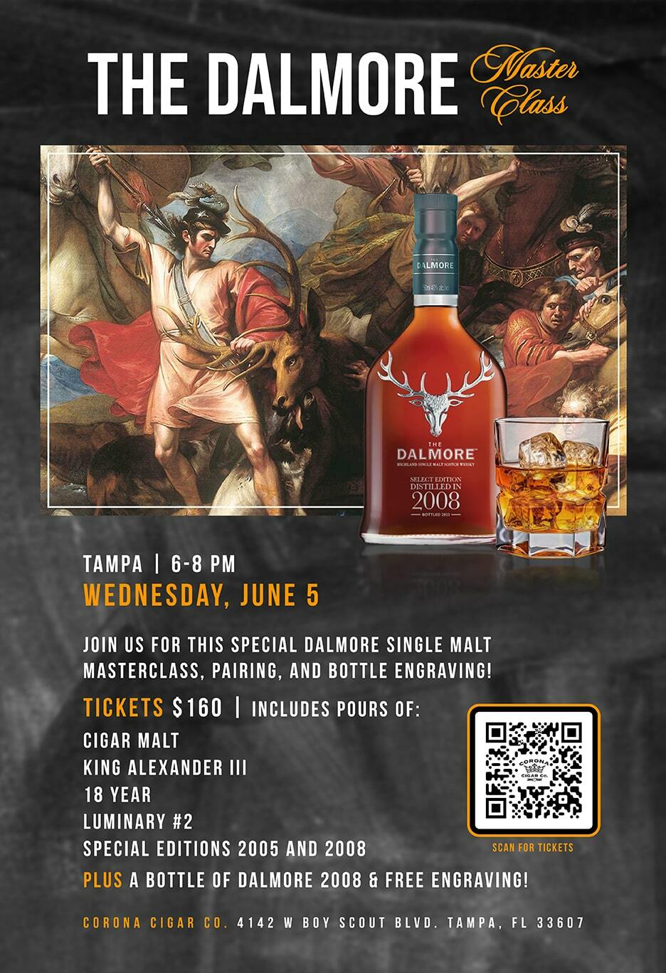 The Dalmore Masterclass & Engraving Event - Tampa