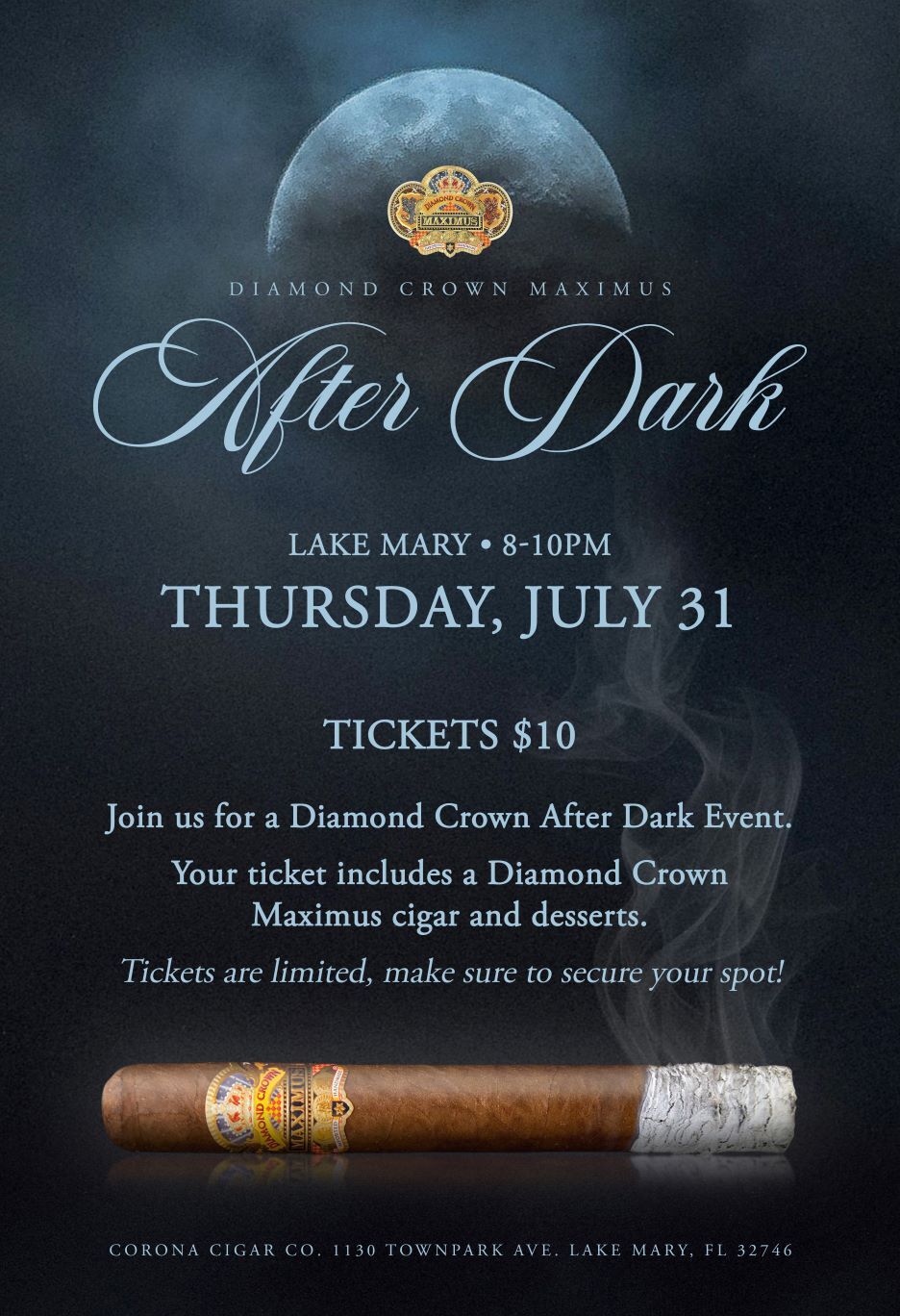 Diamond Crown Maximus After Dark Event - Lake Mary/Heathrow