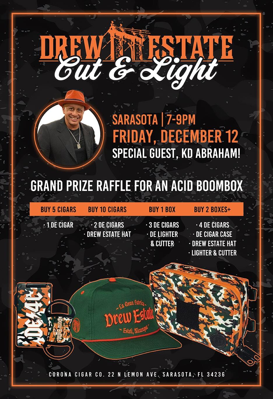 Drew Estate Cut & Light Event ft. KD - Sarasota