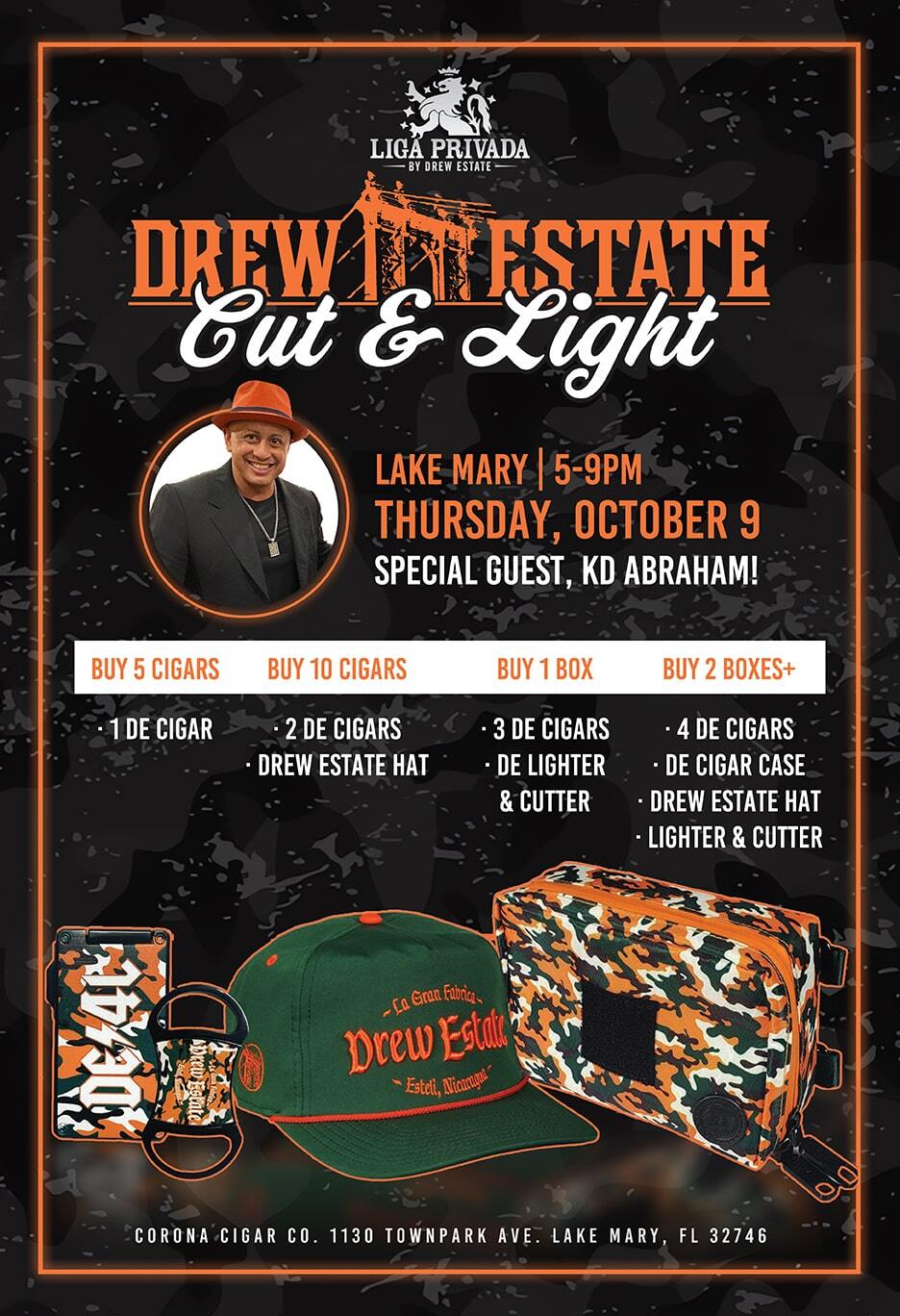 Drew Estate Cut & Light Event w/ KD - Lake Mary/Heathrow
