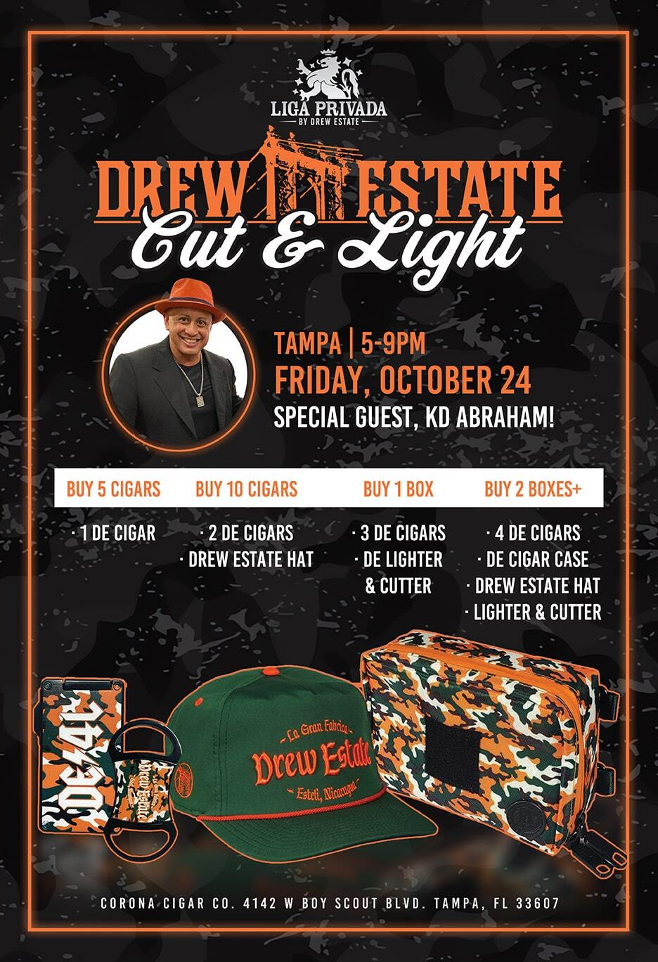 Drew Estate Cut & Light Event w/ KD - Tampa