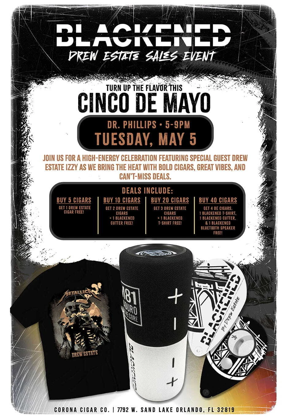 Drew Estate Cinco de Mayo Event w/ Izzy - Dr. Phillips