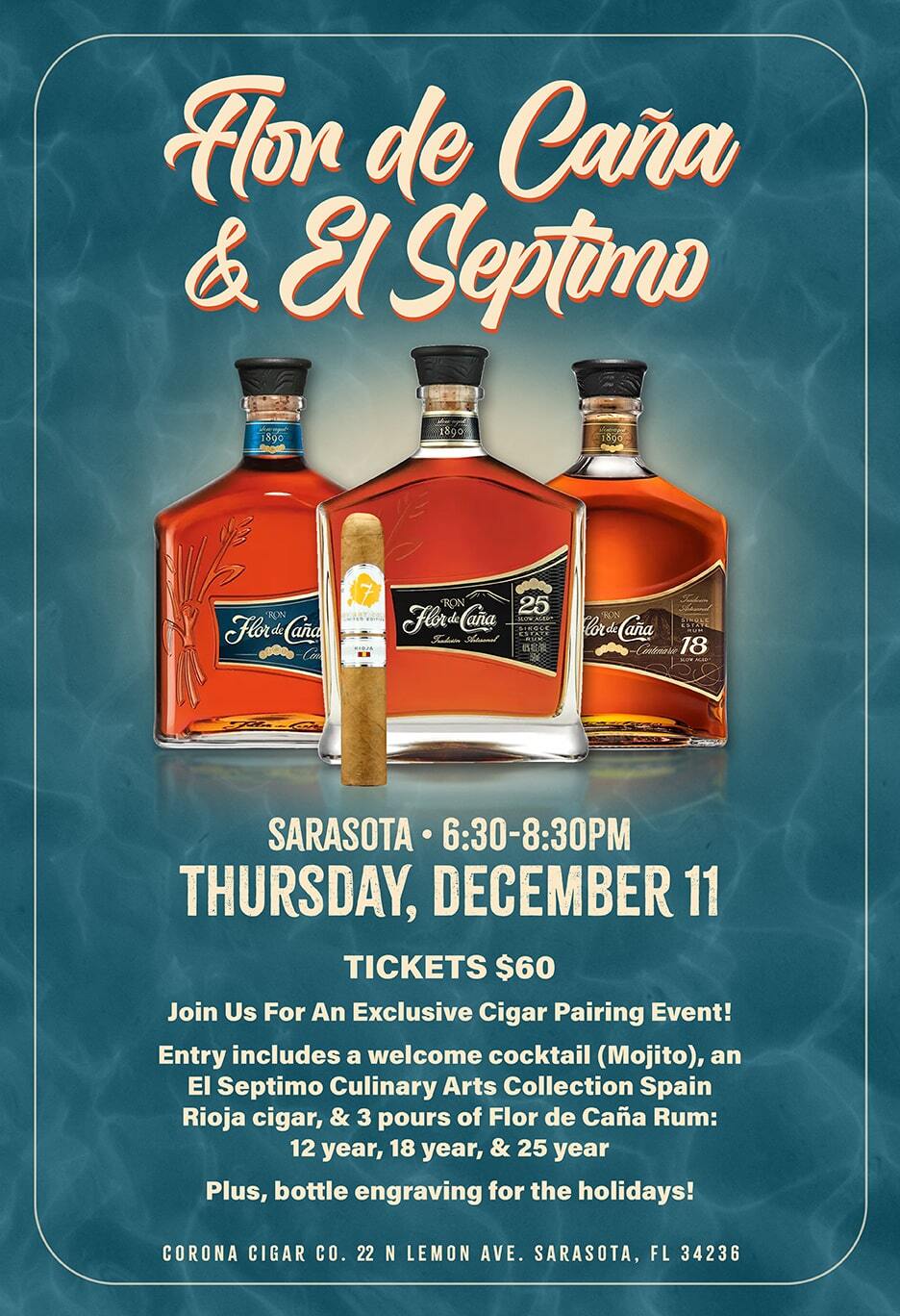 Flor de Cana & El Septimo Pairing Event - Sarasota