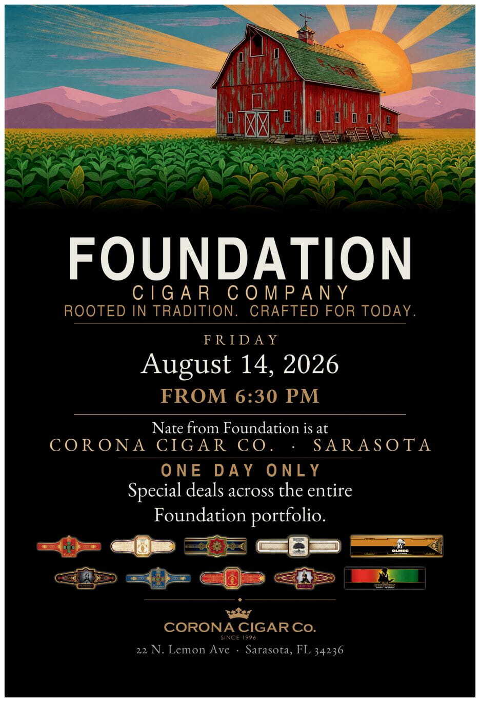 Foundation Cigars Cut & Light Event - Sarasota