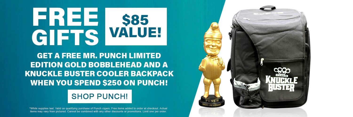 Free Punch Bobblehead & Cooler Backpack Offer