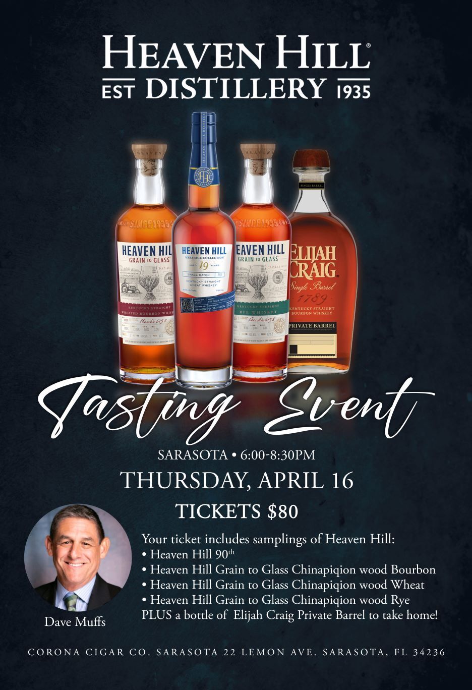 Heaven Hill Whiskey Tasting Event - Sarasota