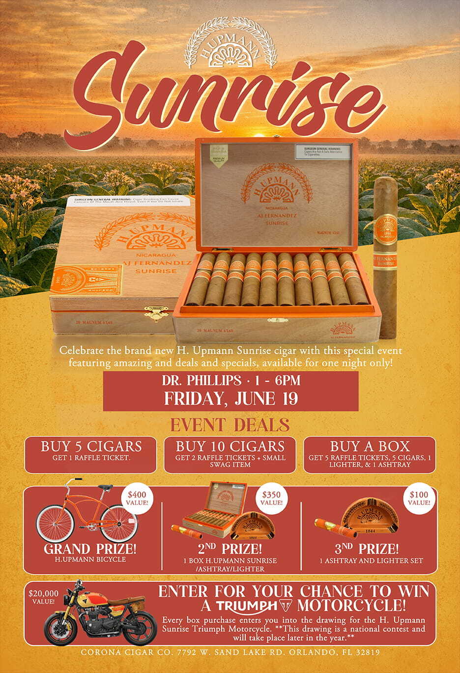H. Upmann Sunrise Event - Dr. Phillips