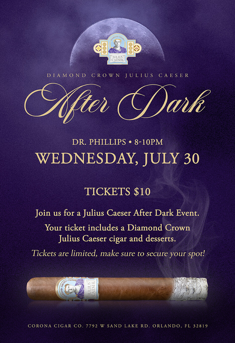 Diamond Crown Julius Caeser After Dark Event - Dr. Phillips