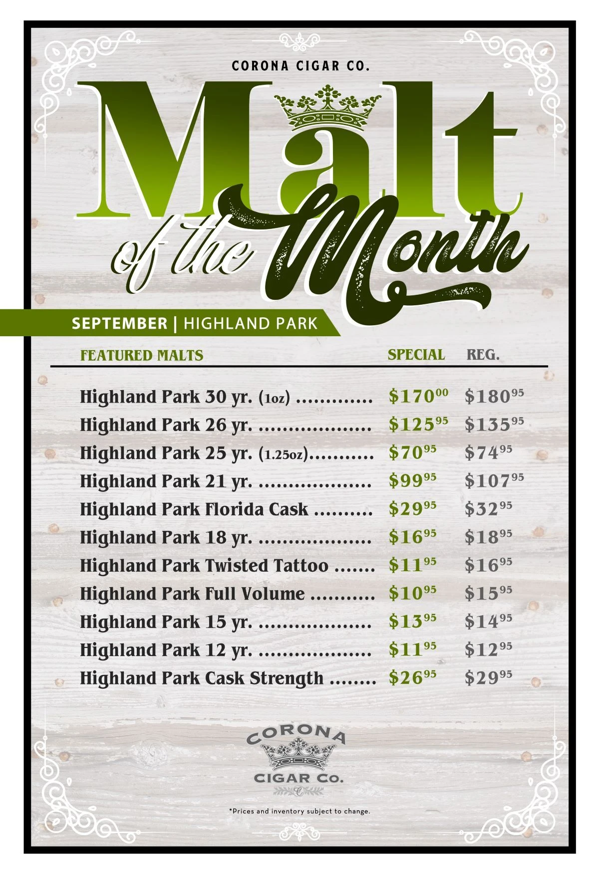 Malt of the Month