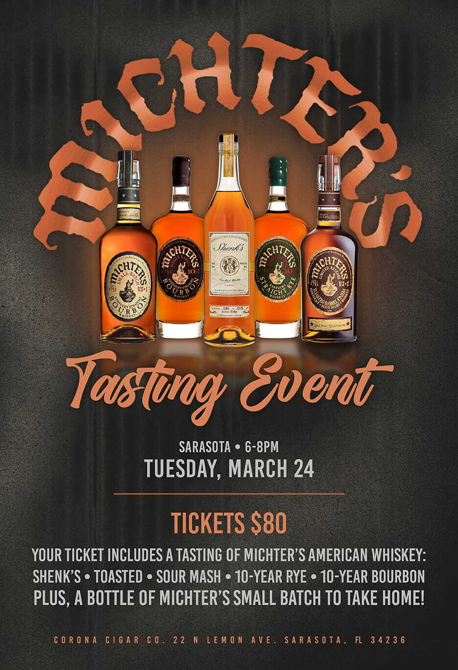 Michter's American Whiskey Tasting Event - Sarasota